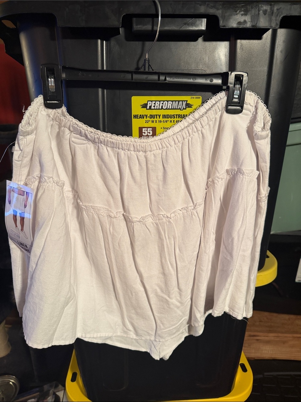 Vanilla Star Light Pink Elastic-Waist Tiered Skort 3x